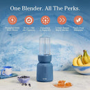 Our Place Splendor Blender - 1000W High-Power | Ultra-Sharp Blades | 2 Blending Modes | Includes 25 oz Personal Cup and Drinking Lid Set | Smoothies, Shakes & More | Blue Salt by TinyTreasures Baby Boutique