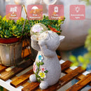 Solar Cat Outdoor Garden Statues : Outside Decor with Lights Clearance for Yard Art Lawn Ornaments Porch Patio Balcony Home House - Birthday Gifts for Grandma Mom Women by GreenHaven Gardens