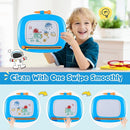Smasiagon Toddler Girl Boy Toys,Magnetic Drawing Board for Toddlers 1-3,Early Learning Doodle Board Writing Painting Sketch Pad, Birthday Christmas Halloween Easter Gifts for 1 2 3 Year Old (Blue) by TinyTreasures Baby Boutique
