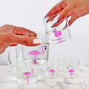 The Wine Savant Flamingo Pitcher & 4 Glasses Set Decanter
