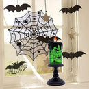 Eldnacele Halloween Snow Globe Candles Lighted Lamp, Battery Operated Spooky Spinning Water Glittering Tornado Candle Flameless Candles Table Centerpiece for Halloween Decoration Indoor(Spider) by CozyNest Decor