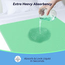 2 Pack 36” x 54” Extra Heavy Absorbency Washable Underpads, Waterproof Nursing Pads Incontinence Bed Pads, Reusable Washable Pee Pads for Dogs, Diaper Changing & Adults, Mattress Protector by TinyTreasures Baby Boutique