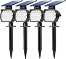 NIORSUN Solar Spot Lights Outdoor,23 LEDs Landscape Lighting with Auto On/Off and 3 Lighting Modes, IP67 Waterproof Spotlights,Outdoor Solar Lights for Yard Garden,4 Pack(Cool White) by GreenHaven Gardens