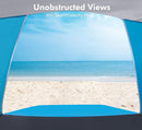 Beach Tent, Portable Sun Shelter for 2/3/4/6-8 Person with UPF 50+ UV Protection, Easy Setup Waterproof Beach Shade Canopy Cabana for Family Outdoor and Picnics, Fishing with Carrying Bag by TinyTreasures Baby Boutique