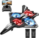 4DRC V31 RC Plane with Camera, Foam Remote Control Drones with Camera for Kids Adults 8-12 12-16, Remote Control Airplane Fighter Jet with Light, 360° Flip Fighter Jet Toy by TinyTreasures Baby Boutique