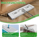 Mop and Bucket Set with Wringer Flat Mop Bucket System for Home Floor Cleaning,6 Reusable Microfiber Pads,Extended Stainless Steel Handle,Ideal for Hardwood,Wood,Laminate Floors,and Bathroom Mop by CozyNest Decor
