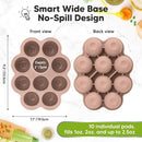 KeaBabies Silicone Food Freezer Trays with Lid, 2oz x 10 Pods Baby Food Storage Containers, Easy Puree Meal Prep, Breast Milk Silicone Freezer Molds, Dishwasher,Microwave Safe,BPA-Free Tray(Dusk) by TinyTreasures Baby Boutique