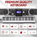 Pyle, Digital Musical Karaoke Portable Electronic Piano Includes Water-Resistant Case Bag, Keyboard Stand, Sustain Pedal & Headset (61 Keys), Compact (PKBRD6175P) by TinyTreasures Baby Boutique
