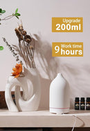 VIVITEST Stone Diffuser,200ML Essential Oil Diffuser, Ultrasonic Aromatherapy Diffusers for Home (White) by TinyTreasures Baby Boutique