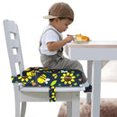 Toddler Booster Seat for Dining Table, Portable Booster Seat for Kitchen Chair, 4 Inch High-Density Foam Cushion with Adjustable Safety Straps and Non-Slip Bottom, Perfect for Kids Travel and Daily by TinyTreasures Baby Boutique