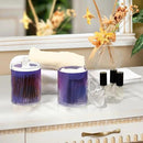 Galaxy Purple 2PCS Airtight Transparent Glass Storage Jar, Food Storage Container Glass, Can Store Candy, Salt, Coffee Beans, With lid, Easy To Use… by CozyNest Decor