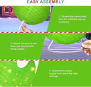 BRIGHTDECK 2 Pcs Outdoor Christmas Ornaments, Lighted Pop-Up Outdoor Holiday Ball Decoration with 80 LED Lights, 8 Light Modes, Lighted Collapsible Holiday Decorations for Yard, Home (RedGreen) by CozyNest Decor