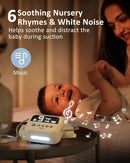 HEYVALUE Nasal Aspirator for Baby, Hospital Grade Nose Sucker with 9 Levels Suction, Night Light and Nursery Rhyme Soothing Function, Electric Nose Suction for Baby with Food-Grade Silicone Tips by TinyTreasures Baby Boutique