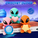 ekaus Crochet Kit for Beginners, Crochet Kit with Step-by-Step Video Tutorials, Crochet DIY Knitting Supplies for Adults Kids, Crochet Aliens(45%+ Yarn) by TinyTreasures Baby Boutique