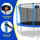 SKYUP Tranpoline 1500LBS 16 15 14 12 10 8 FT Tranpoline for 7-10 Kids and Adults, Windproof Outdoor Tranpoline with Enclosure Net, Basketball Hoop, Easy to Install & Last Long - ASTM Approved by TinyTreasures Baby Boutique