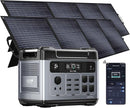 OUKITEL P2001 Plus 2400W/2048Wh Solar power station,2400W Solar Generator with 2x200W Solar Panels, 1800W Super Fast Charging, Emergency Power Station for Home, Camping, Outdoor Battery Backup by TinyTreasures Baby Boutique