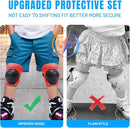 Knee Pads Elbow Pads Wrist Guards Set for Kids,Upgraded Protective Gear for Toddle 4-12 Boys or Girls Children Roller Skating Scooter Skateboarding Bike Roller Blade by TinyTreasures Baby Boutique