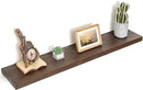 Floating Shelves for Wall Decor, 8 Inch Deep Rustic Solid Elm Wood Floating Shelves Wall Mounted, Wall Shelves with Invisible Bracket for Living Room Bathroom Bedroom Kitchen, 40 Inch Set of 1, Walnut by CozyNest Decor