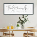 SRSZHIYUE The Gathering Place Sign Wall Decor Art 32"×12" for Large Kitchen Dining Room Wood Framed Wall Hanging (Black) by CozyNest Decor