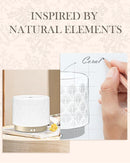 Ceramic Essential Oil Diffuser 280ml- Aromatherapy Diffuser with Ultrasonic Cool Mist Humidifier, Night Light, Timer, Auto Shut-Off, Large Room Aroma Diffuser for Home, Bedroom, Office, Yoga by TinyTreasures Baby Boutique
