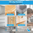 15ft Transparent Soft Edge Guard & Self-Stick Corner Protectors for Child Proofing Furniture, Glass Tables and Desk Edges - Clear Protection Solution for Baby Safety by TinyTreasures Baby Boutique