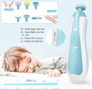 JIFTOK Baby Healthcare and Grooming Kit, 30 in 1 Baby Electric Nail Trimmer Set, Newborn Nursery Care Kit, Baby Essentials Set with Hair Brush Comb, Nail Clippers for Infant Toddlers Boys Girls (Blue) by TinyTreasures Baby Boutique