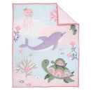 Lambs & Ivy Sea Dreams 3-Piece Dolphin/Turtle Nautical Baby Crib Bedding Set by TinyTreasures Baby Boutique