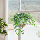 10/9/8 Inch Hanging Planter for Indoor Outdoor Plants, 3 Pack Self-Watering Hanging Pot with Drainage Holes Hanging Planter Baskets Plant Pots with Removable Tray (Green+Brown) by GreenHaven Gardens