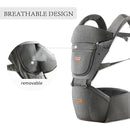 Baby Carrier with Hip Seat, Baby Carrier Newborn to Toddler, 6-in-1 Ways to Carry, All Seasons, Adjustable Baby Holder Carrier for Breastfeeding(Grey) by TinyTreasures Baby Boutique