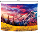 Delur Mountain Tapestry Sunset Forest Tree Nature Tapestry Wall Hanging Sunrise Psychedelic Scenic Landscape Headboard for Bedroom Living Room Home Decor (59.1" x 78.7") by CozyNest Decor