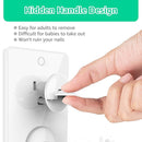 Outlet Covers (42 Pack) with Hidden Pull Handle Baby Proofing Plug Covers 3-Prong Child Safety Socket Cover Electrical Outlet Protectors Baby Proof Plug Protectors by TinyTreasures Baby Boutique