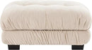 Ottoman - Light Coffee by CozyNest Decor