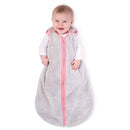 baby deedee Sleep Nest Teddy Baby Sleeping Bag, Gray Bubble Gum, Large (18-36 Month) by TinyTreasures Baby Boutique