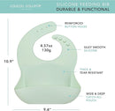 Loulou Lollipop Soft, Waterproof Silicone Feeding Bib by TinyTreasures Baby Boutique