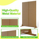 Outdoor Privacy Screen,72" H×47" W Metal Privacy Screen, Freestanding Privacy Fence Panels for Patio by GreenHaven Gardens
