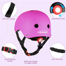 KAMUGO Kids Adjustable Helmet, with Sports Protective Gear Set Knee Elbow Wrist Pads for Toddler Age 2-8 Boys Girls, Bike Skateboard Hoverboard Scooter Rollerblading Helmet Set by TinyTreasures Baby Boutique