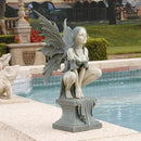 Design Toscano Celtic Fairy's Perilous Perch Outdoor Garden Statue, Large, 19 Inch, Polyresin, Two Tone Stone by GreenHaven Gardens