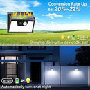 Peasur Solar Lights Outdoor Motion Sensor, 140 LED Solar Powered Fence Light Waterproof, 3 Modes Security Wall Lighting for Outside Deck Yard by GreenHaven Gardens