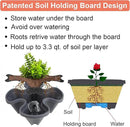 Vertical Planter, 5 Tier Stackable Strawberry Planter with Garden Tool Set, Movable Indoor/Outdoor Garden Herb Pot for Growing Vegetables and Succulents, Dark Gray by CozyNest Decor