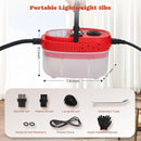 Moongiantgo Handheld Steam Cleaner, 2500W High Pressure Steamer for Cleaning, Portable Pressurized Cleaning Machine for Home Kitchen Car Detailing Grout Tile Bathroom with 1200ml Water Tank (Red) by TinyTreasures Baby Boutique