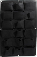 Ogrmar 18 Pockets Vertical Wall Garden Planter Plant Grow Bag for Flower Vegetable for Indoor/Outdoor (18 Pockets, Black) by CozyNest Decor