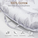 HKAI Baby Lounger – Soft Cotton Infant Floor Seat for Newborn to 24 Months, Portable Baby Essentials for Boys & Girls, Travel-Friendly Baby Lounge Pillow by TinyTreasures Baby Boutique