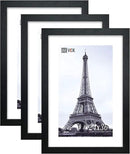 VCK 24x36 Solid Wood Poster Frames Black 3 Pack Picture Frame with Wall Mounting Hanging by CozyNest Decor