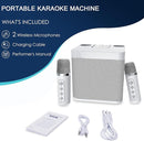Karaoke Machine for Adults and Kids, Portable Bluetooth Karaoke Speaker with 2 Wireless Microphones for TV, Singing Karaoke for Home Party, Great Gifts for Boys and Girls by TinyTreasures Baby Boutique