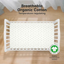 KeaBabies 2-Pack Organic Crib Sheets for Boys, Girls - 52x28 Fitted Crib Mattress Sheet Neutral, Breathable Jersey Cotton Cover for Baby Bed, Toddler Mattress, Soft & Cute Prints (Bumble Bear) by TinyTreasures Baby Boutique