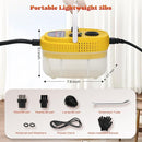 Moongiantgo Handheld Steam Cleaner, 2500W High Pressure Steamer for Cleaning, Portable Pressurized Cleaning Machine for Home Kitchen Car Detailing Grout Tile Bathroom with 1200ml Water Tank (Yellow) by TinyTreasures Baby Boutique