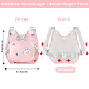 Accmor Toddler Harness Leash, Collapsible Cute Rabbit Kids Leash + Anti Lost Wrist Link for Outdoor Travel, Soft Child Walking Harness Tether Wristband Assistant Strap Belt Protector for Baby Girls by TinyTreasures Baby Boutique