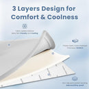 Baby Play Mat for Summer,1.3 Thick Memory Foam Cooling Floor Tummy Time Mat, Soft & Breathable, Non-Slip Rectangular for Toddlers’ Playtime & Rest(Grey,39"x59") by TinyTreasures Baby Boutique