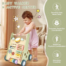 Baby Push Walker, Wooden Baby Walker with Wheels, Montessori Push Walker for Babies 6-12 Months, Push Walking Toys for Boys&Girls 1 Year Old, Gifts for Toddler by TinyTreasures Baby Boutique