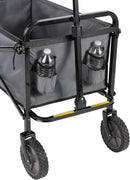 Amazon Basics Collapsible Folding Heavy Duty Utility Wagon for Outdoor Sports, 265 pounds Weight Capacity, Camping, Garden, and Shopping, 27.6 x 40.9 x 20 inches, Gray by GreenHaven Gardens